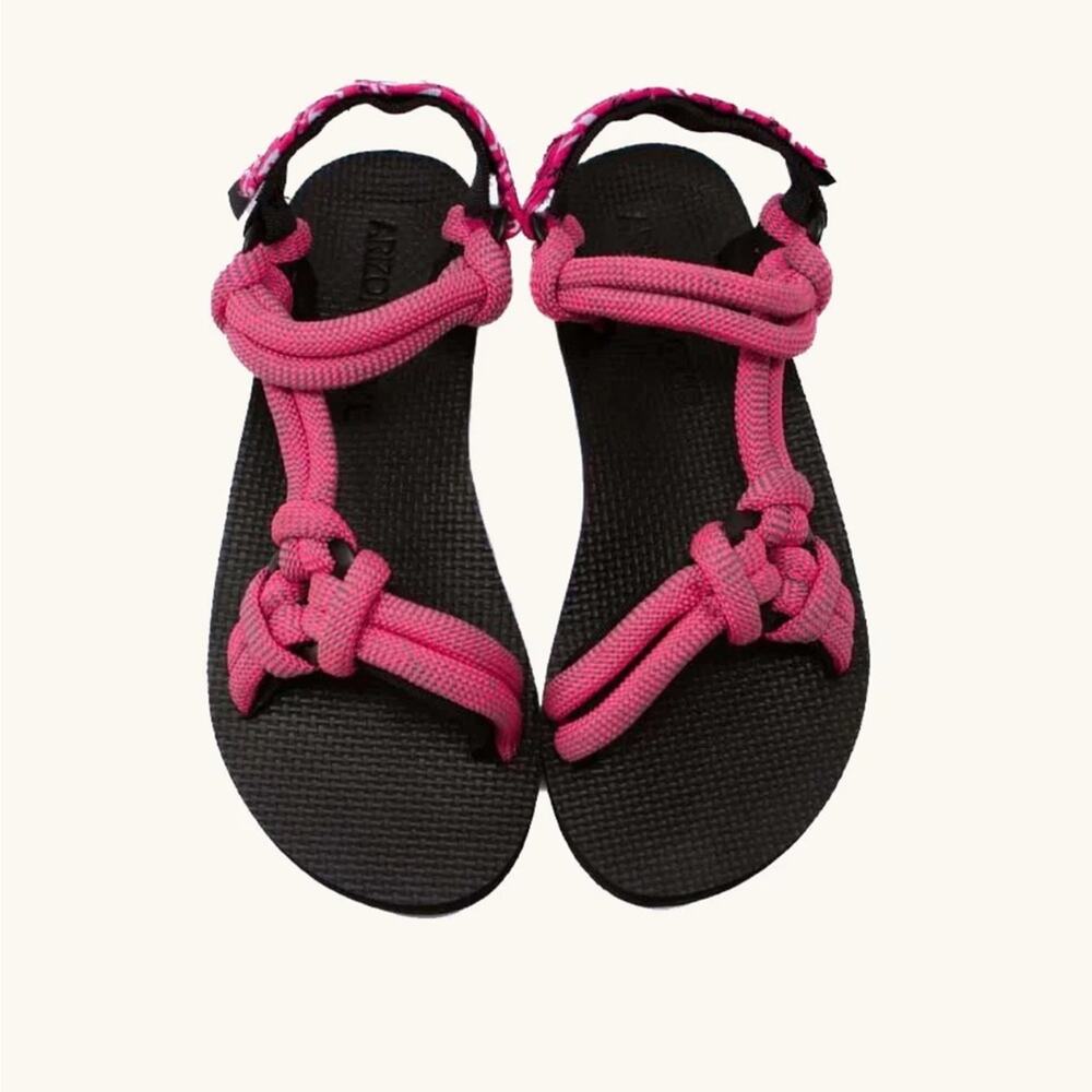 BRAND NEW Arizona Love Trekky Rope Pink Sandals, New with Tags Size 38 MSRP $140 - Picture 3 of 13